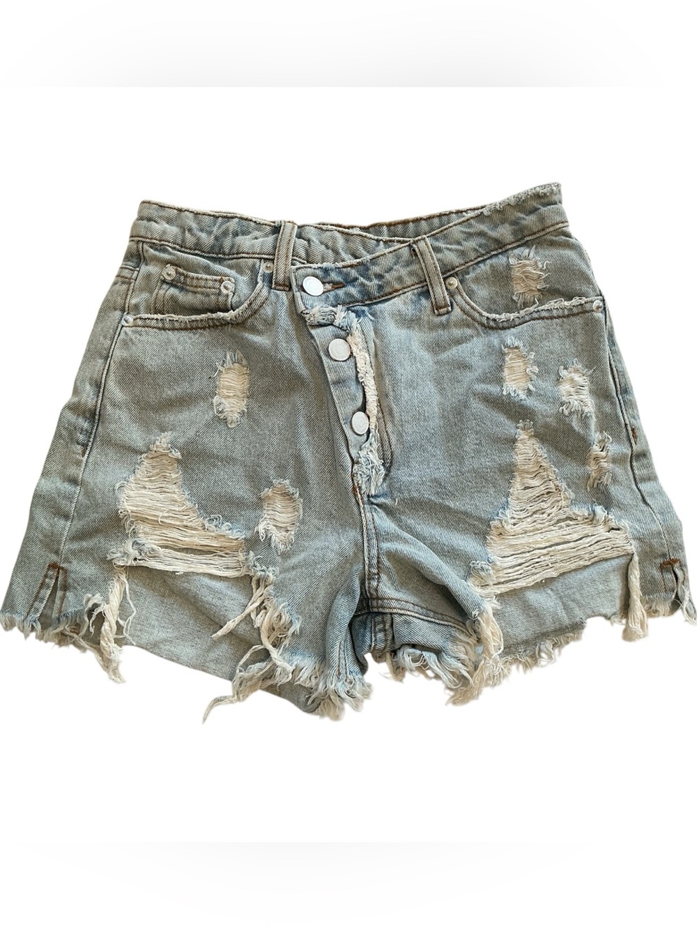NWT Signature 8 Jean Shorts Womens Small Cut off Distressed Raw Hem